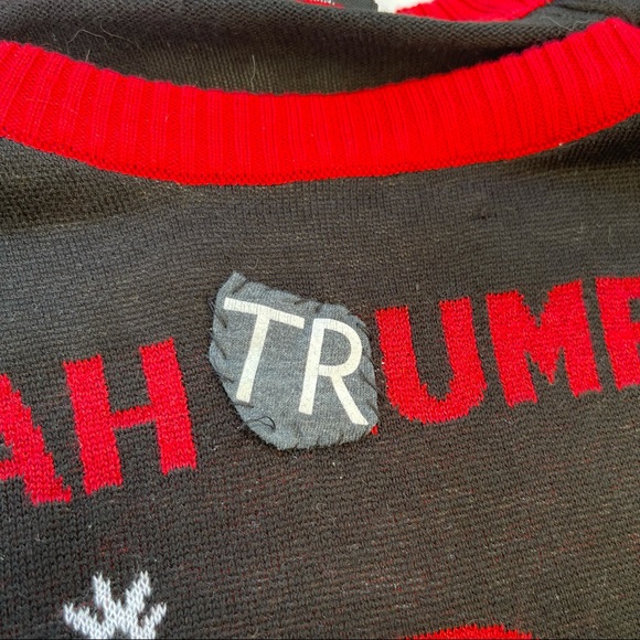 Custom Trump Pug Political Ugly Christmas Sweater One of a Kind - Picture 8 of 15